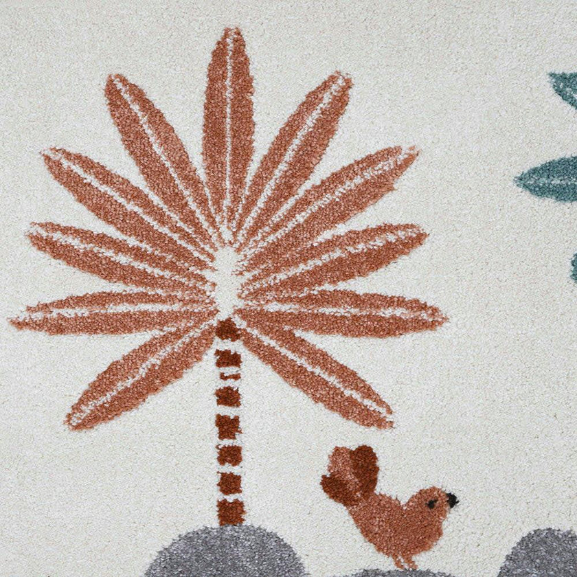 Malena Velvet Graphic Print Rectangular Rug