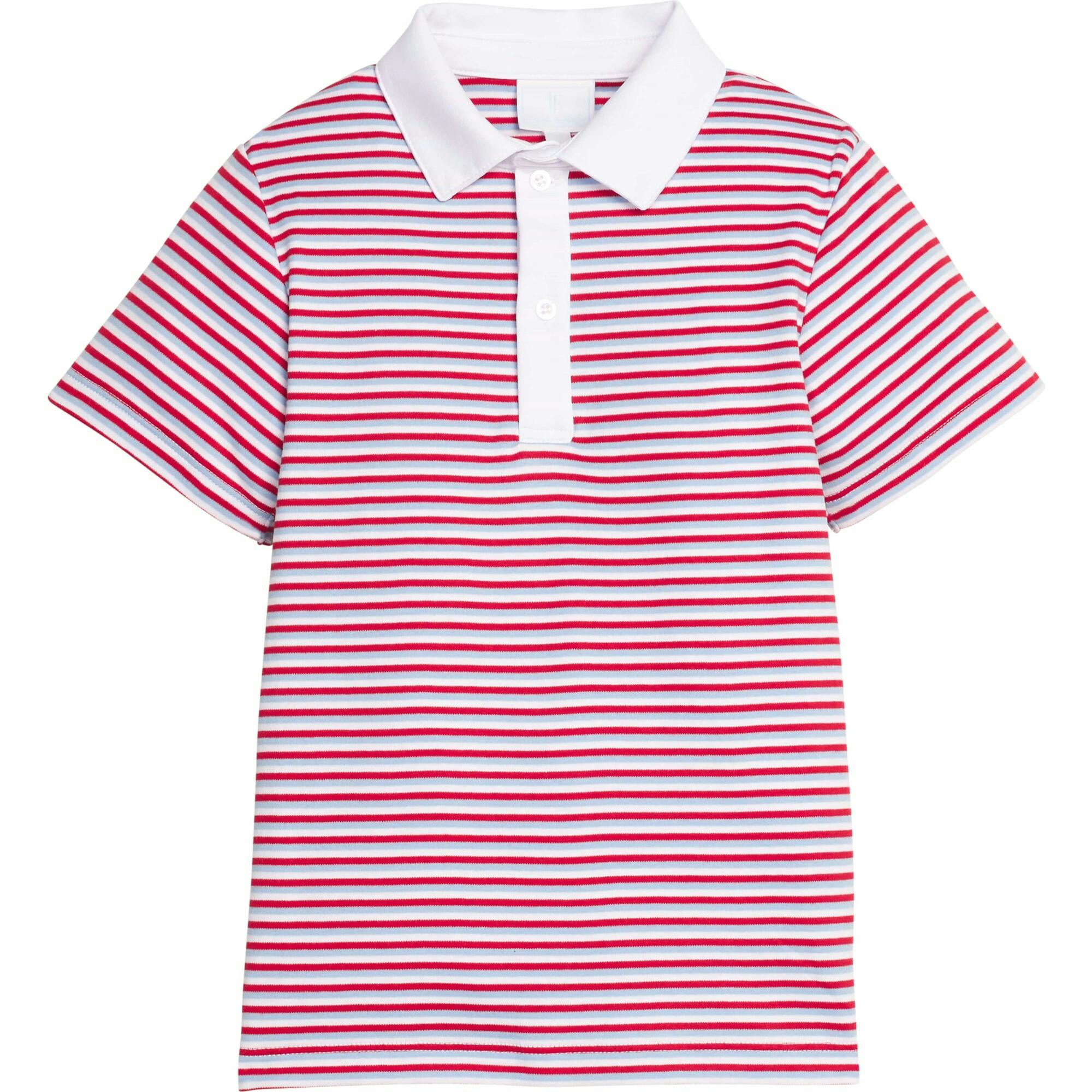 Short Sleeve Polo - Americana Stripe
