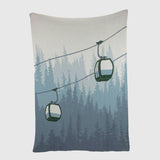 Cotton Sustainable Knit Throw Blanket | Alpine Lift