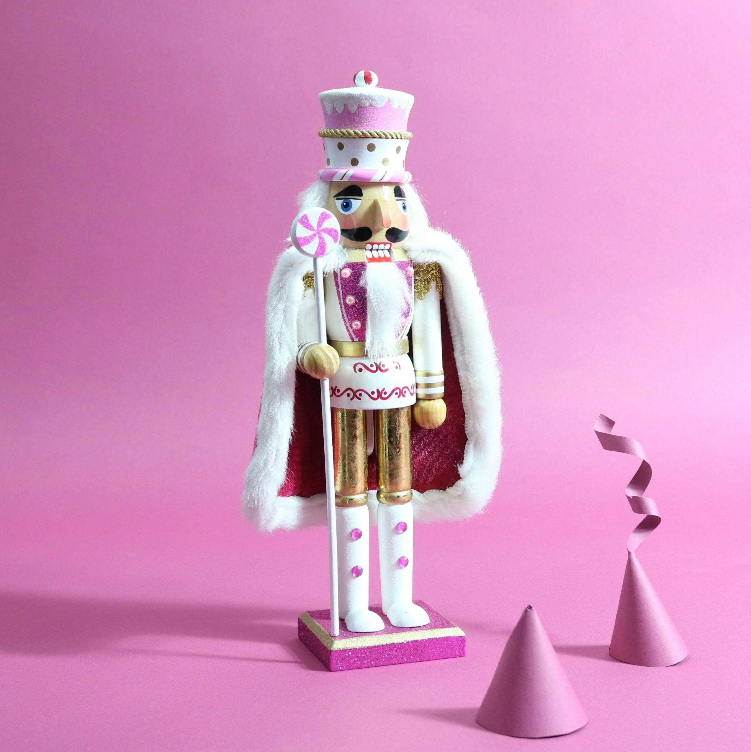 Pink Christmas Decorations Candy Nutcracker