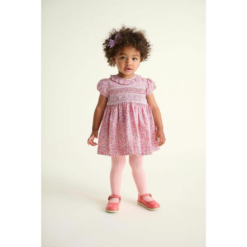 Smocked Baby Dress Lavender