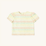 Puff Sleeve Blouse in Ladybug