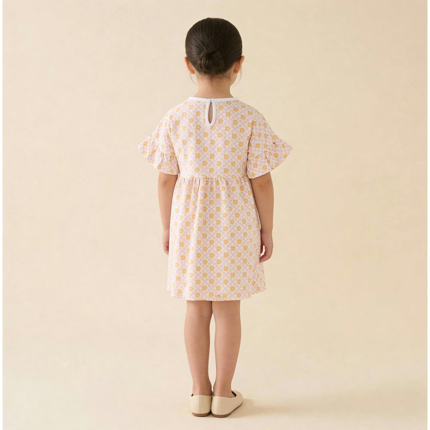 Organic Dolman Sleeve Dress - Pop Floral