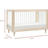 Lolly 3-In-1 Convertible Crib With Toddler Bed Conversion Kit