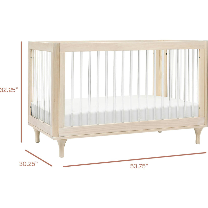 Lolly 3-In-1 Convertible Crib With Toddler Bed Conversion Kit
