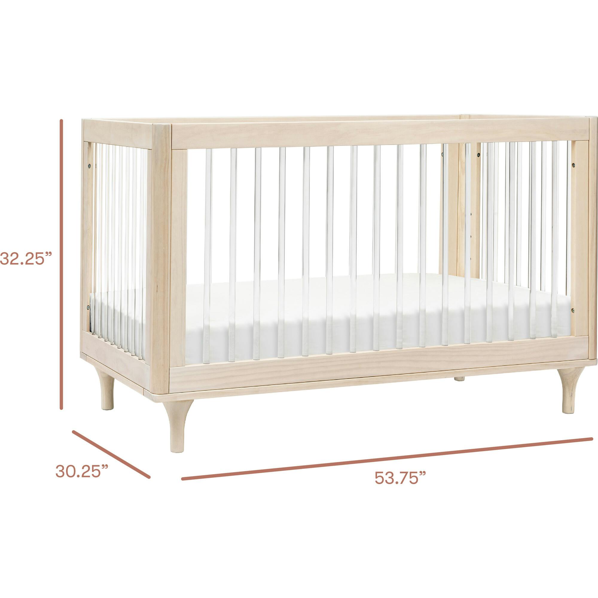 Lolly 3-In-1 Convertible Crib With Toddler Bed Conversion Kit
