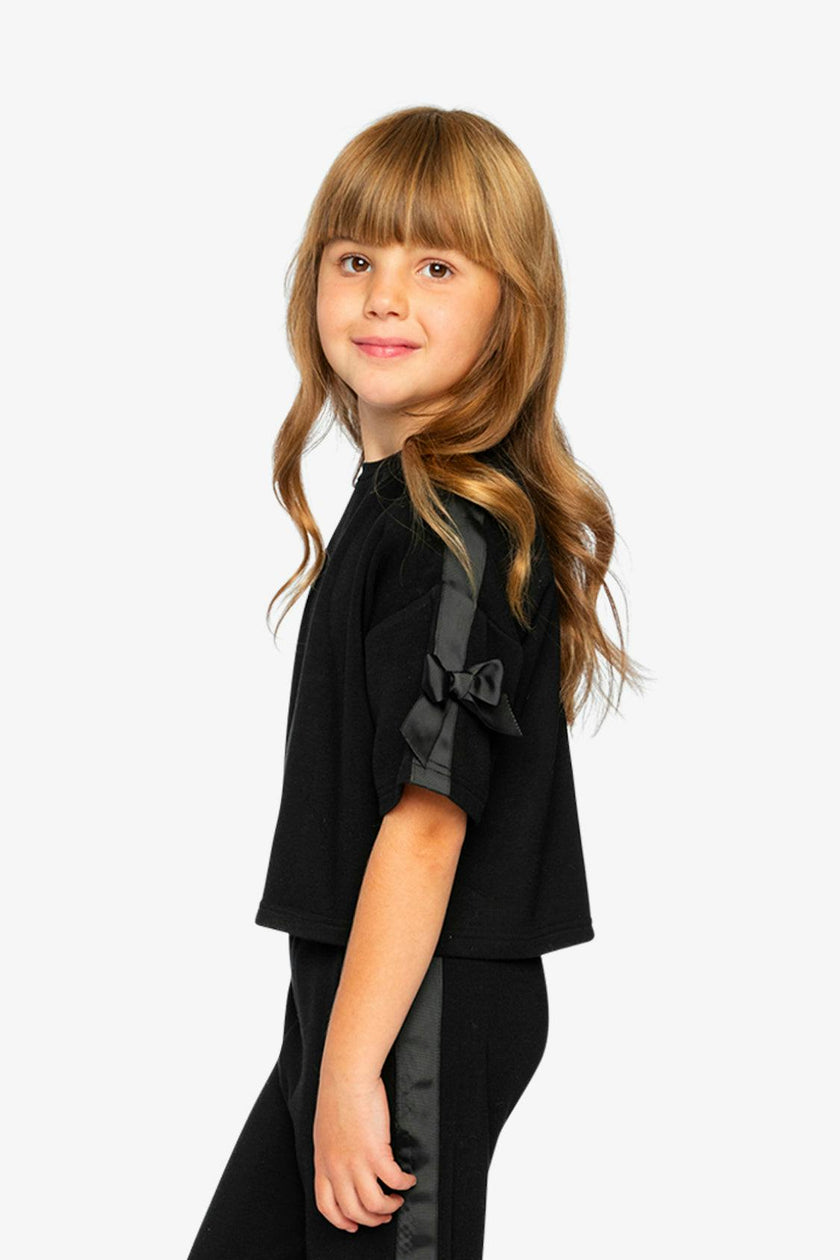 Short Sleeve Milano Top Black