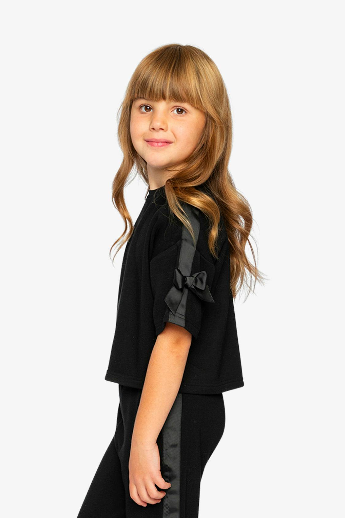 Short Sleeve Milano Top Black