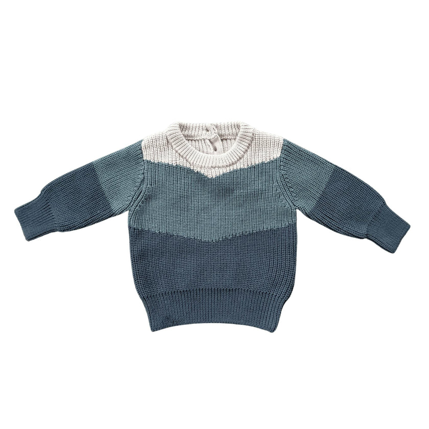 Boy's Colorblock Knit Sweater