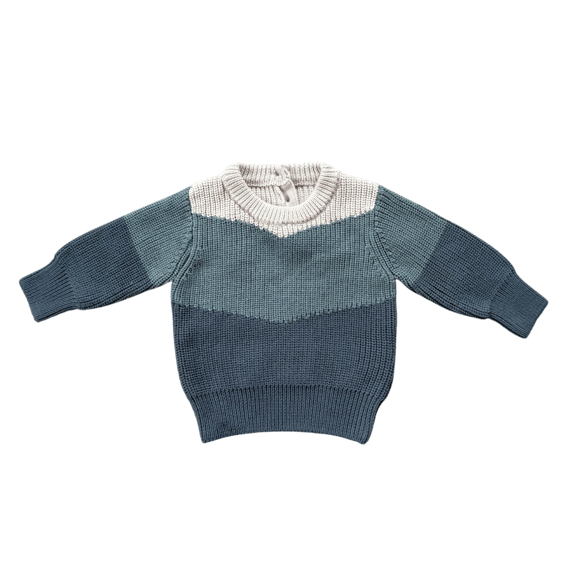 Boy's Colorblock Knit Sweater