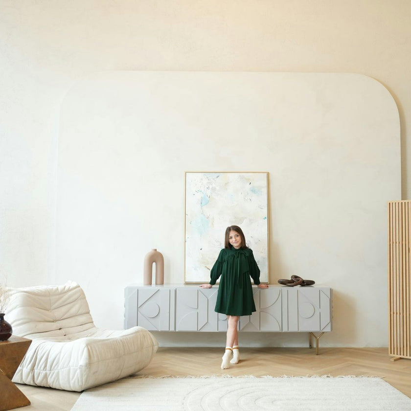 Talia dress (emerald-green)
