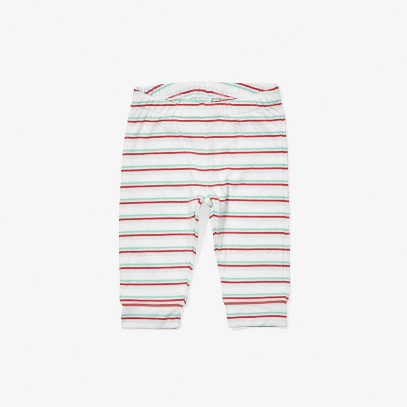 Andy Baby Legging, Turquoise Triple Stripe
