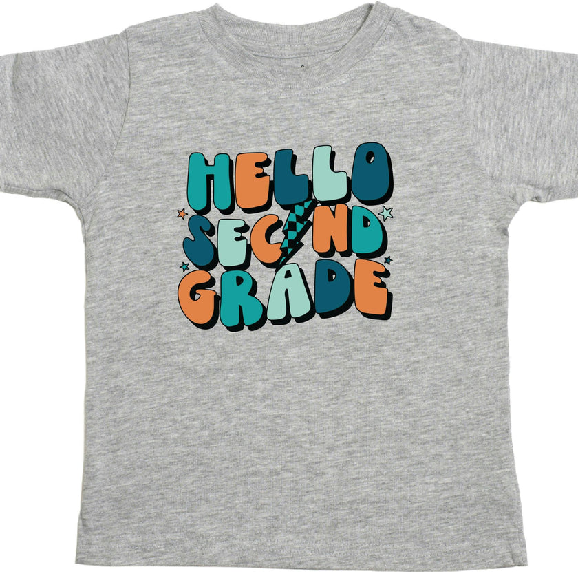 Hello Second Grade Short Sleeve T-Shirt