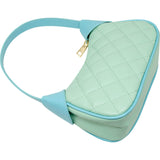 Quilted Zip Top Shoulder Bag