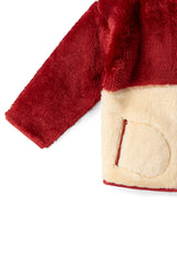Plum Zip Up Cosy Recycled Cosy Fleece Jacket, Purple