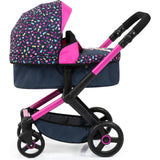 Bayer Design Dolls: Pram Xeo - Shapes Navy & Pink