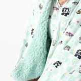 Minecraft Sleep Repeat Bamboo Sherpa Blanket