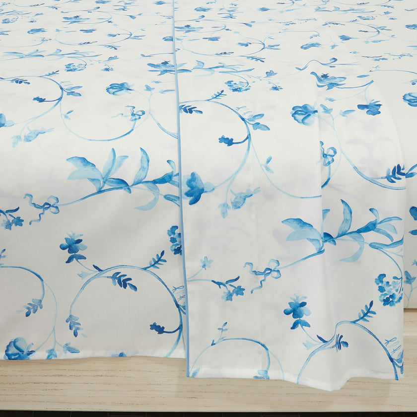 The Top Sheet - Blue Botanical
