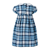 Blue Check Smocked Dress & Bloomers