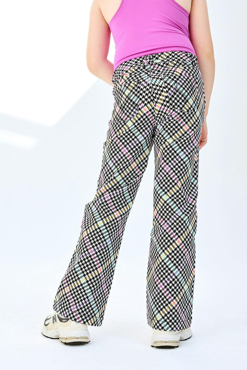 Girls Hi-Shine Mid Rise Slim Band Twill Pant
