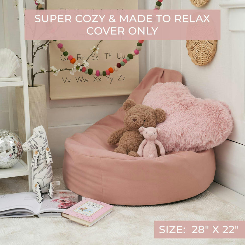 ZICOTO Comfy Bean Bag Chair for Kids - Cozy & Stylish Bean Bag Cover for a Soft Lounger - Durable & Lightweight Bean Bag Chair for Toddlers, Boys & Girls