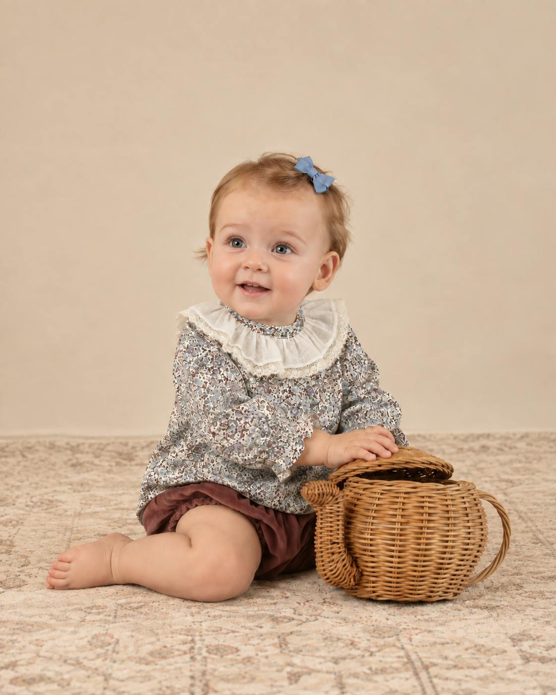 Amelia Blouse Blue Plum Liberty