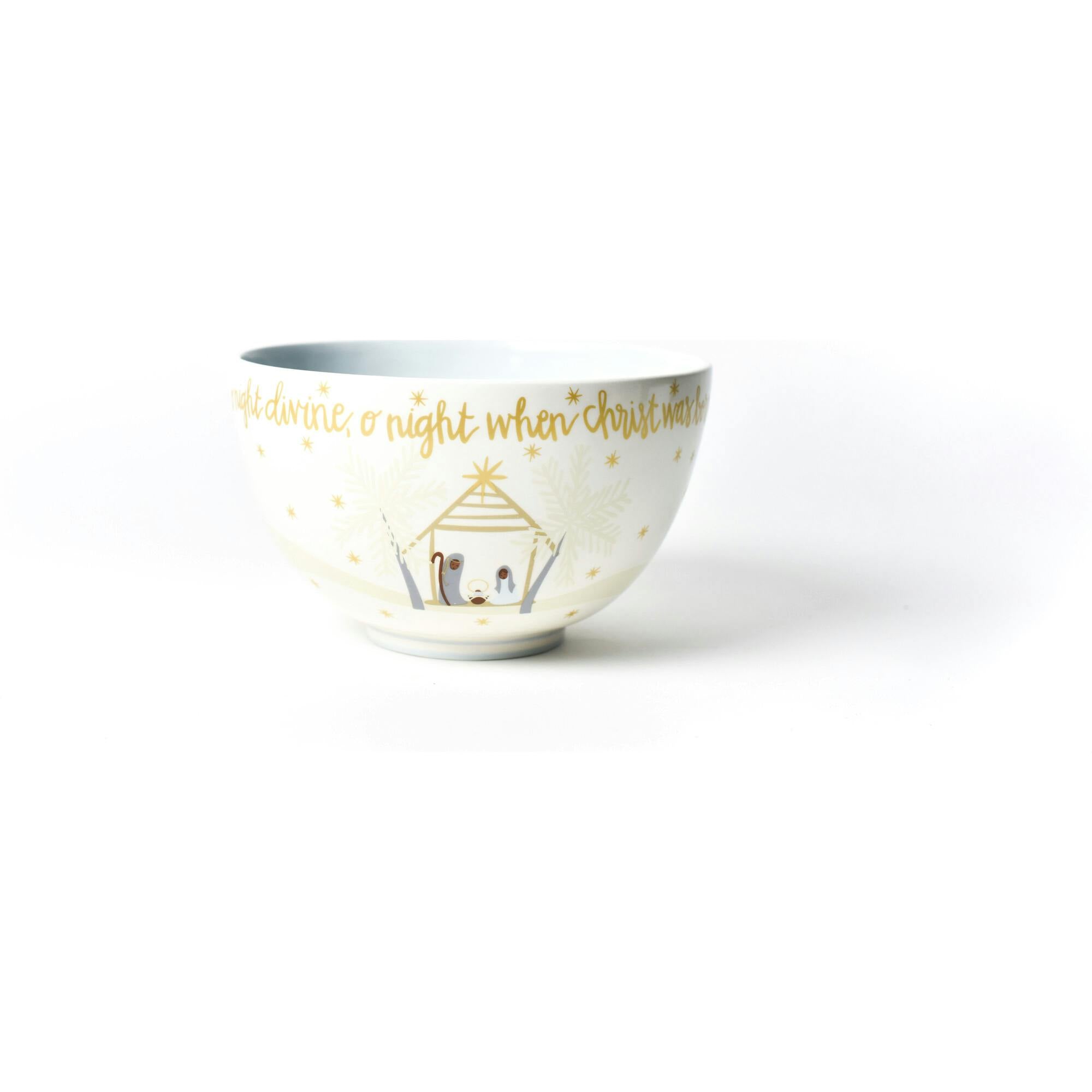 Neutral Nativity Footed Bowl Brown Skin