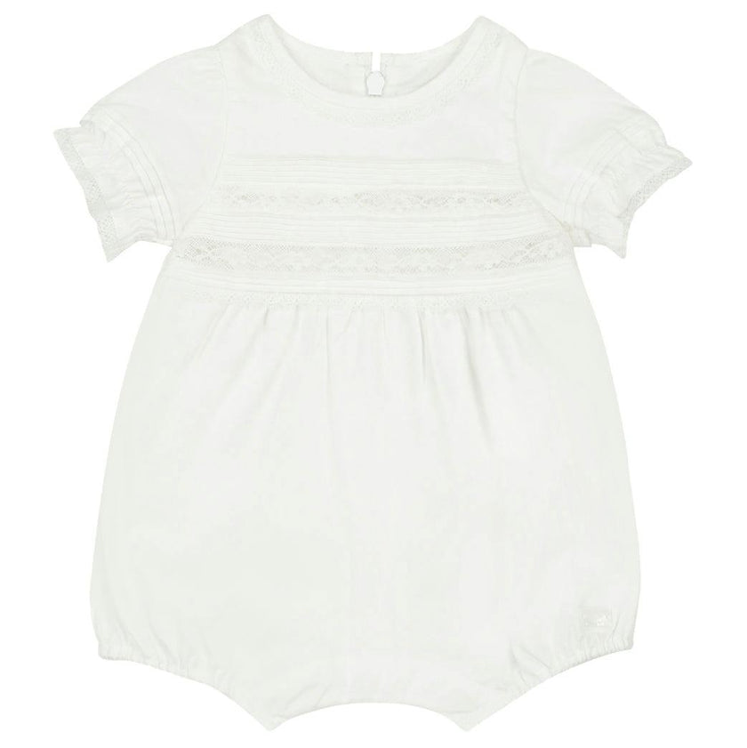 TARTINE ET CHOCOLAT Sweet Lace Romper - Nacre