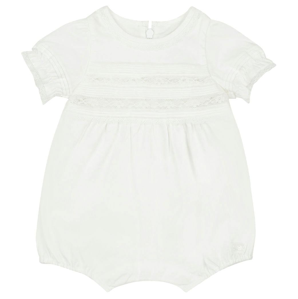 TARTINE ET CHOCOLAT Sweet Lace Romper - Nacre