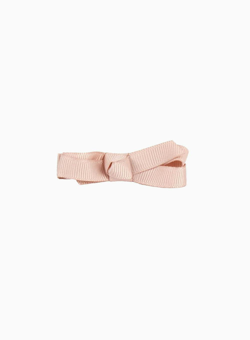 Small Bow Hair Clip in Vanilla