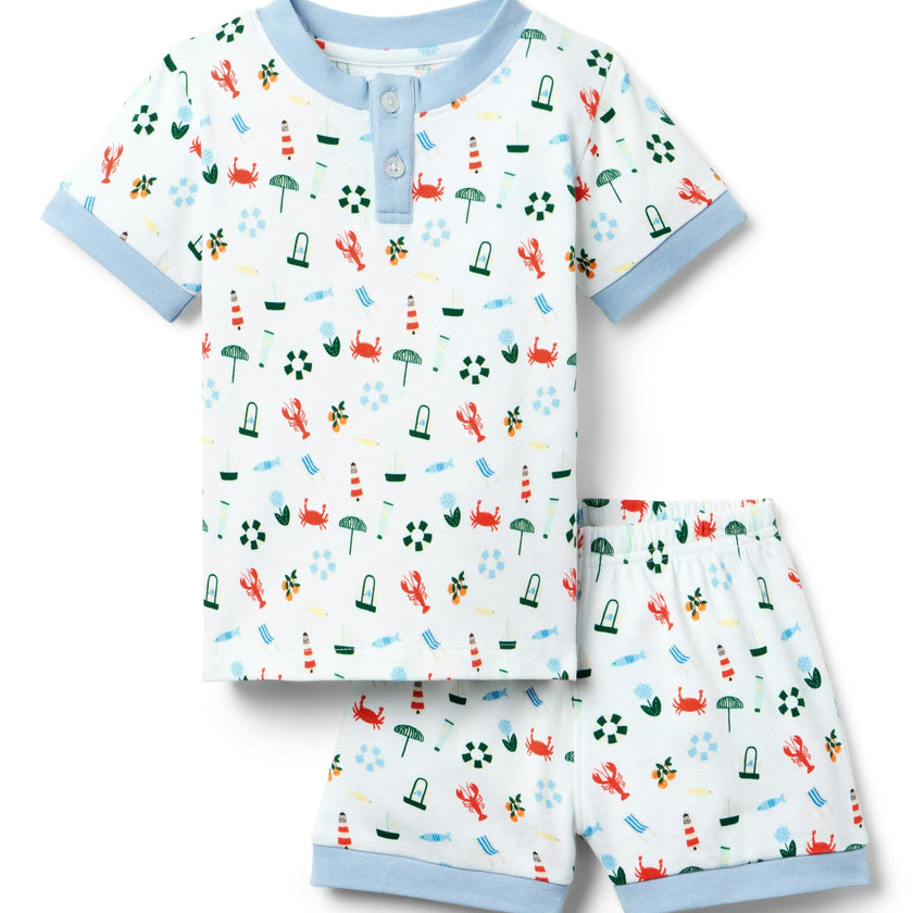 Frankie PJ Set - Coastal Waters