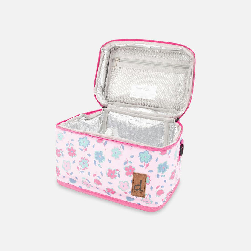 Little Girl Flowers Charming Spacious Durable Lunch Box
