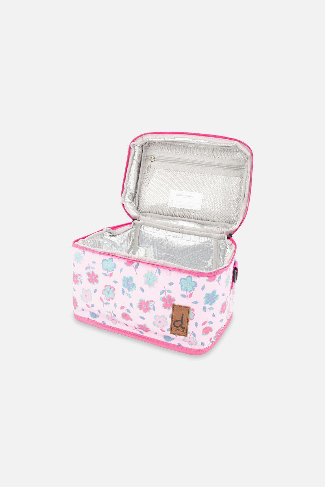 Little Girl Flowers Charming Spacious Durable Lunch Box