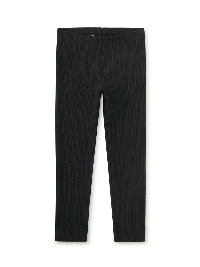 Pointelle Leggings, Jet Black