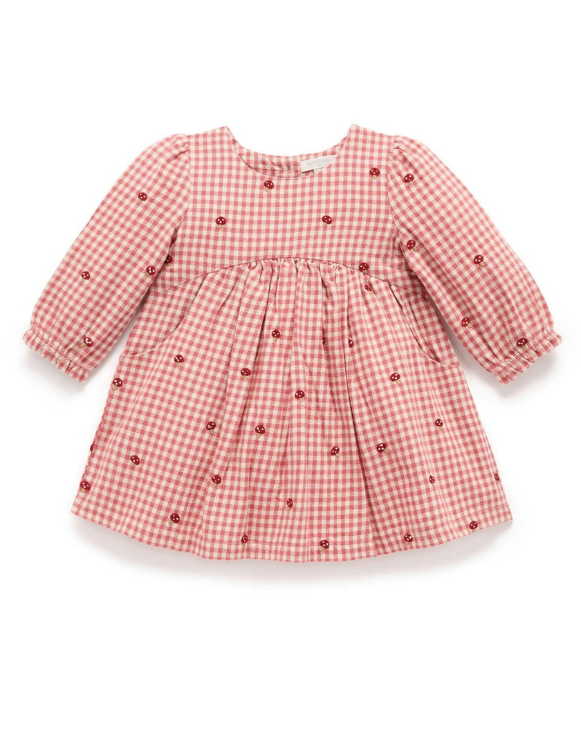 Gingham Broidery Dress Gingham Toadstool Broderie