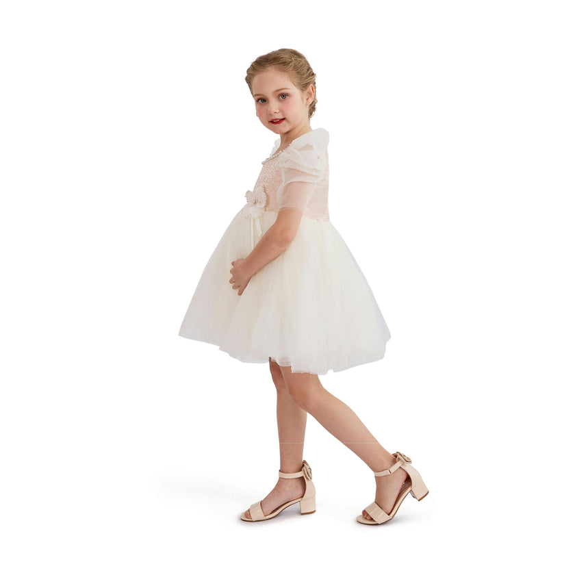 Pink Oaklyn Sequin Tulle Occasion Dress
