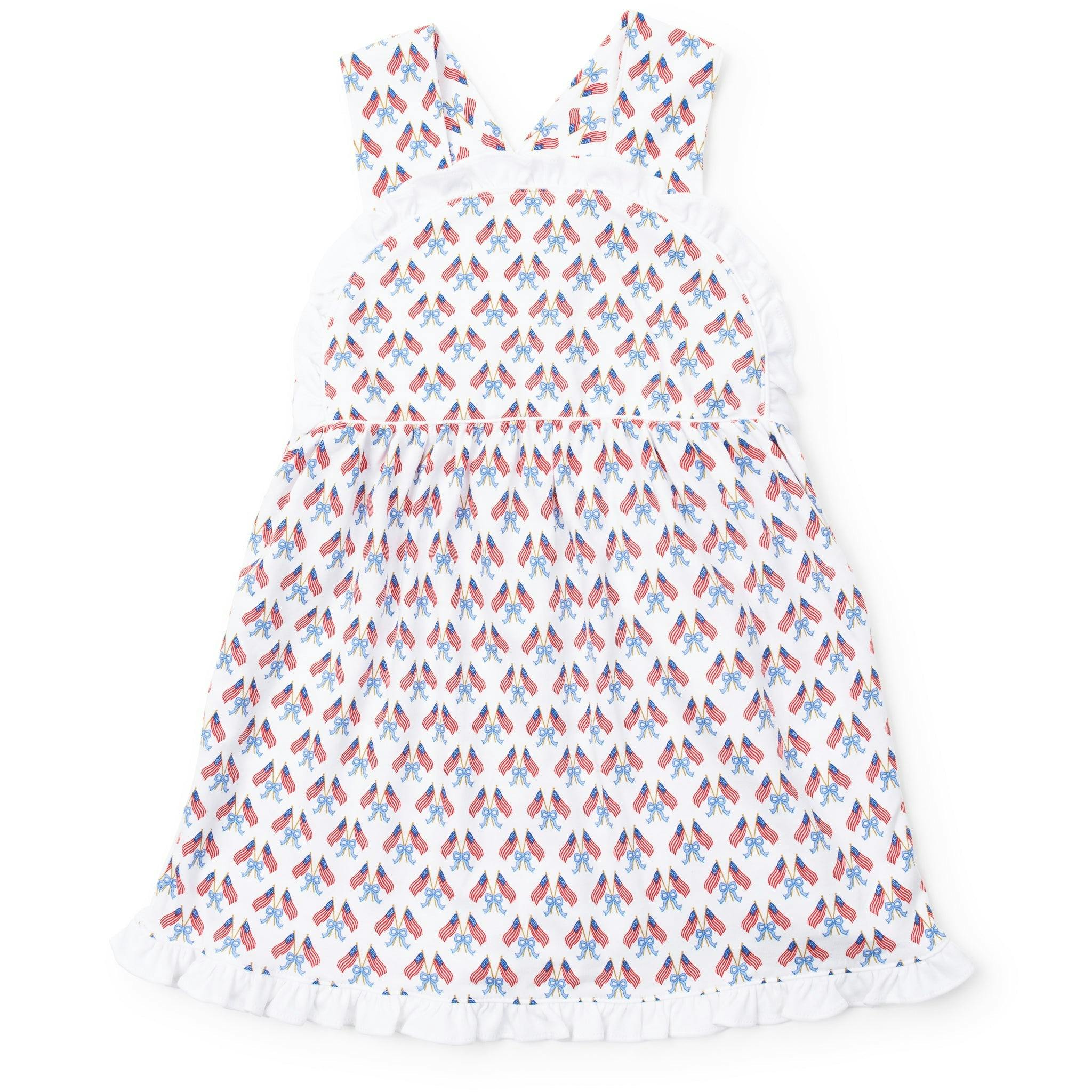 Eden Girls' Dress - Stars, Stripes and Bows
