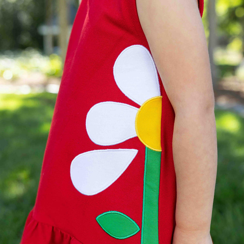 Knit Dress With Flowers