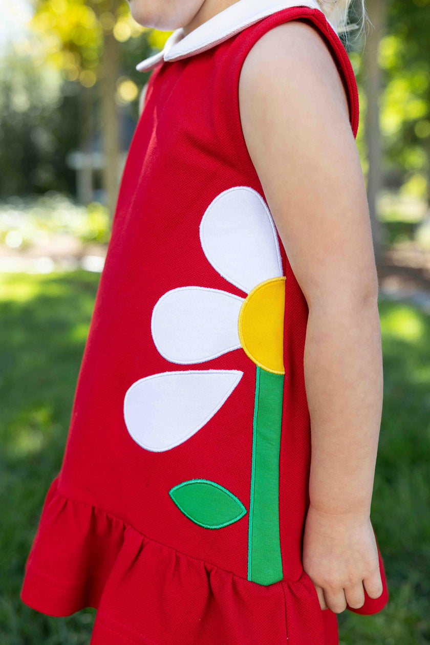 Knit Dress With Flowers