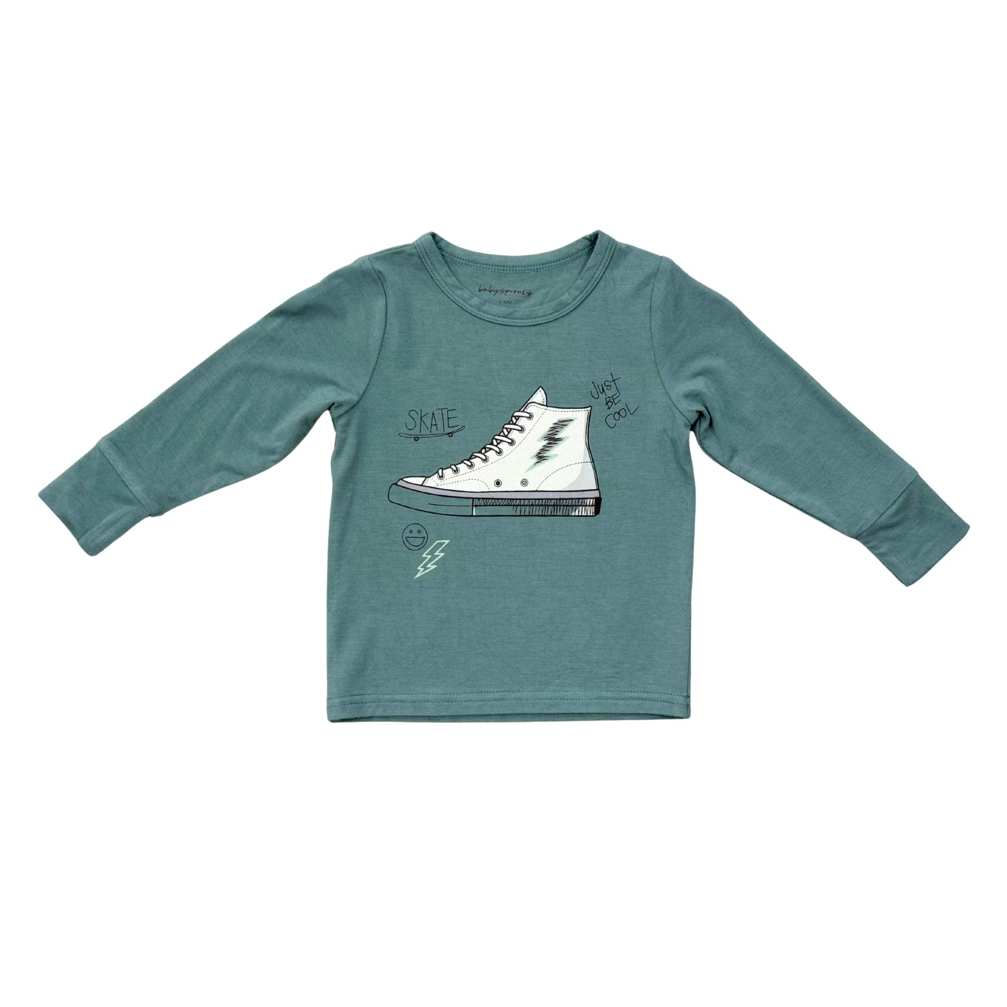 Boys Long Sleeve Tee in Sneaker