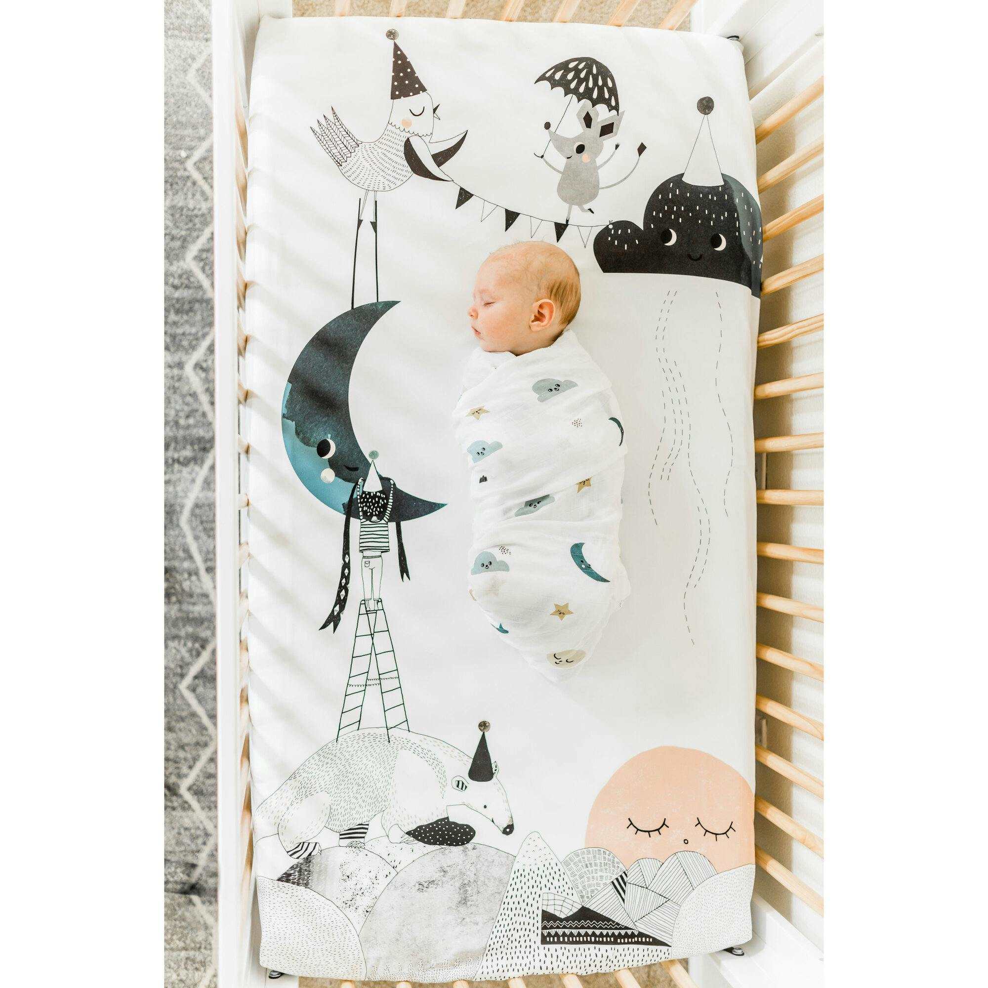 The Moon's Birthday Standard Crib Sheet