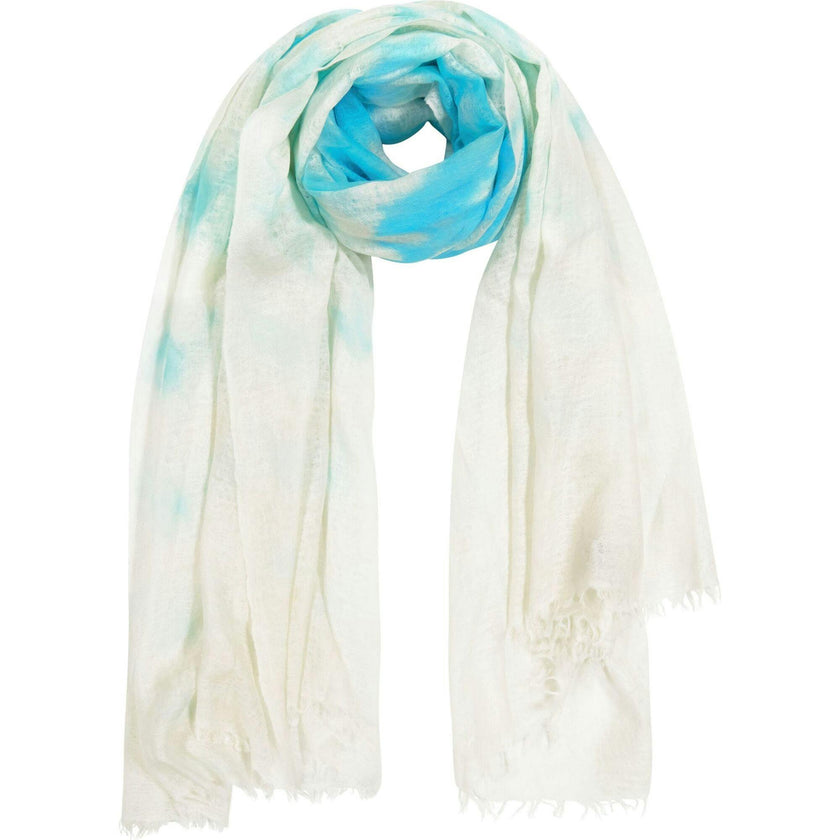 Cashmere Hand-Dip Dye Saline Pareo Scarf