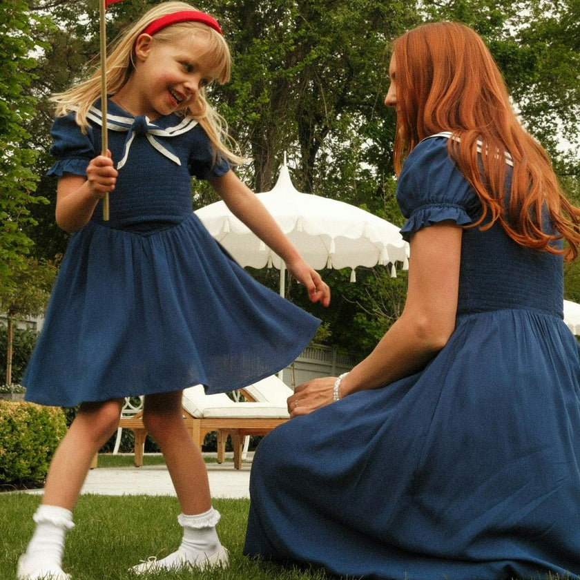Mini Alice Dress in Navy