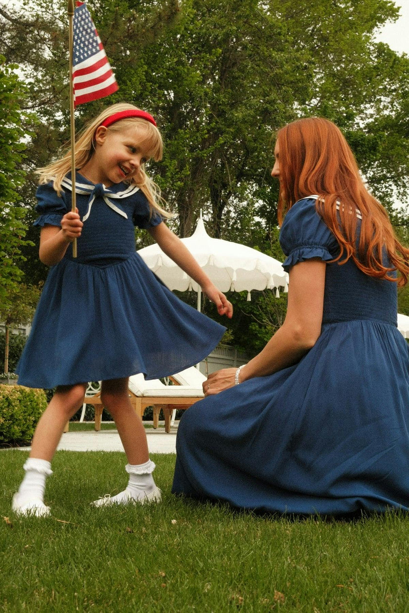 Mini Alice Dress in Navy