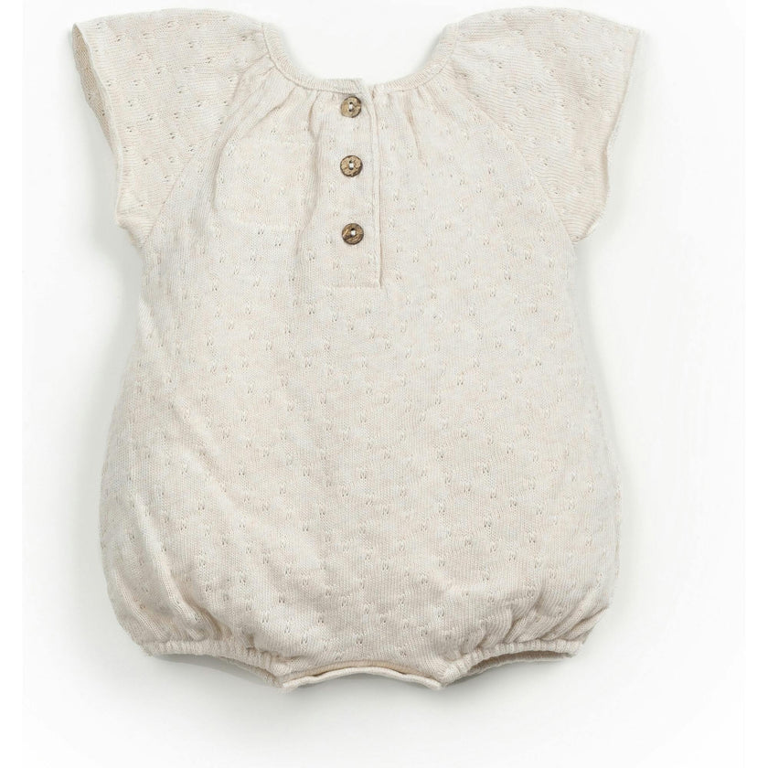 Pointelle Cap Sleeve Romper