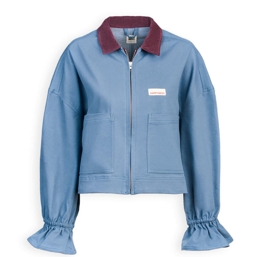 women's denim jacket - stone blue