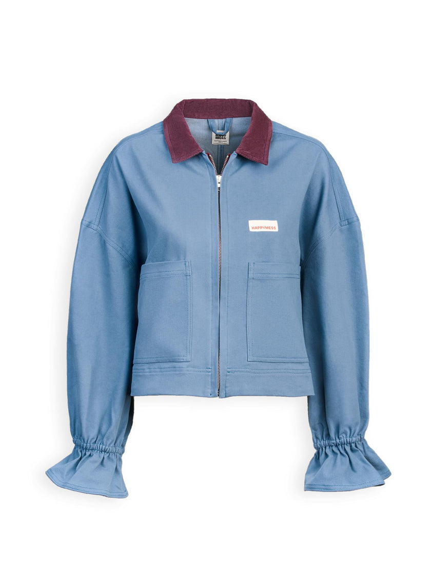 women's denim jacket - stone blue