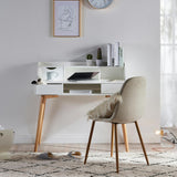 Creativo Wooden Writing Desk with Storage