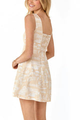 Sloane Dress Tan Toile
