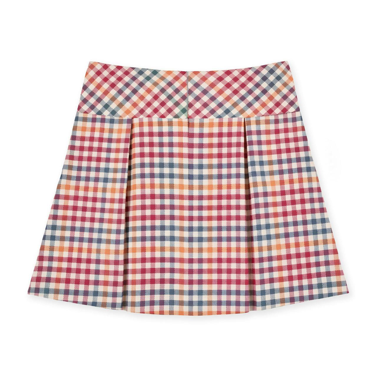 Plaid Pleated Skirt